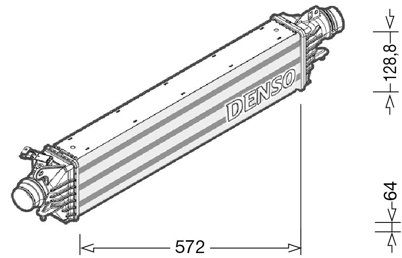 Denso Charge Air Intercooler DIT20006